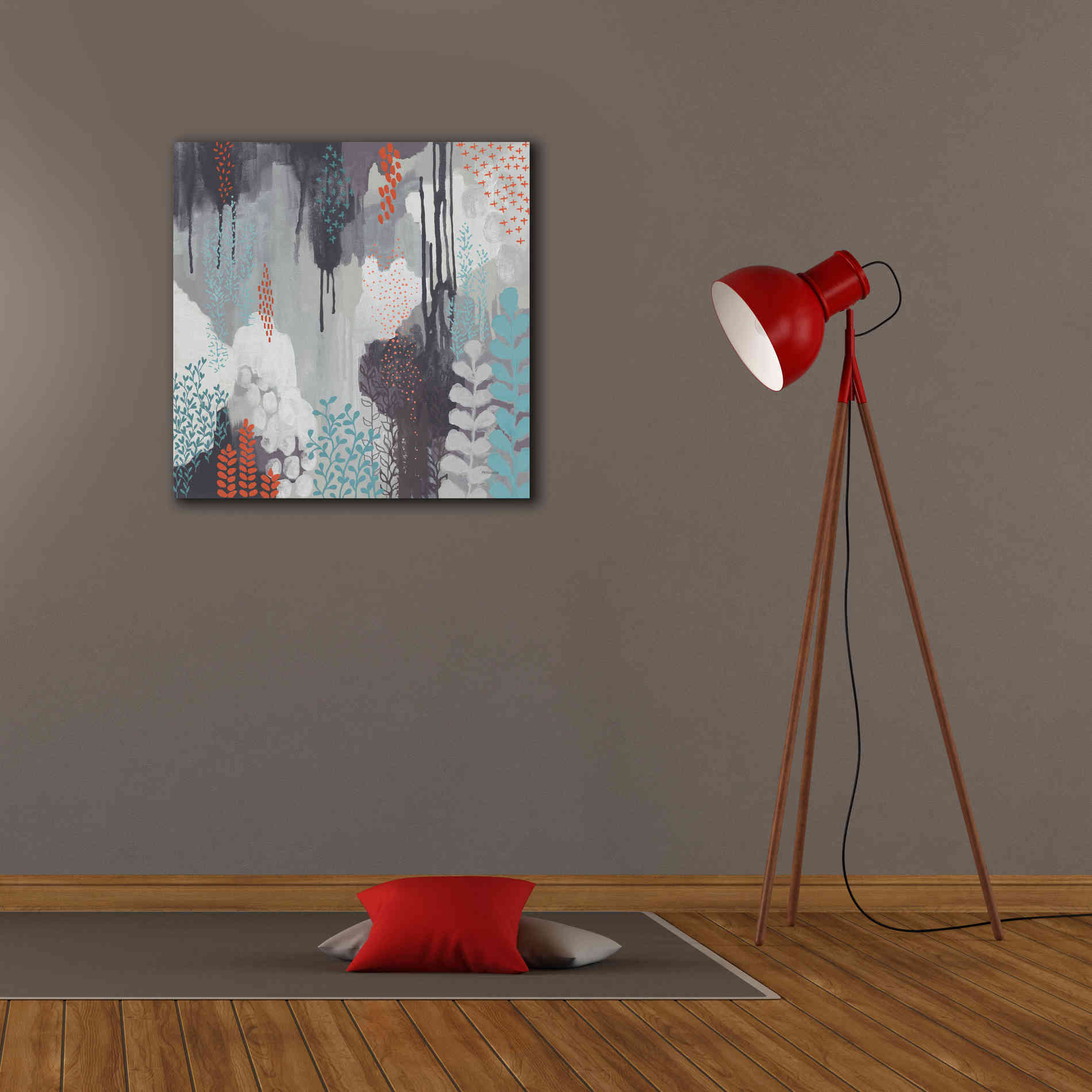 'Gray Forest I' by Kathy Ferguson, Canvas Wall Art,26 x 26