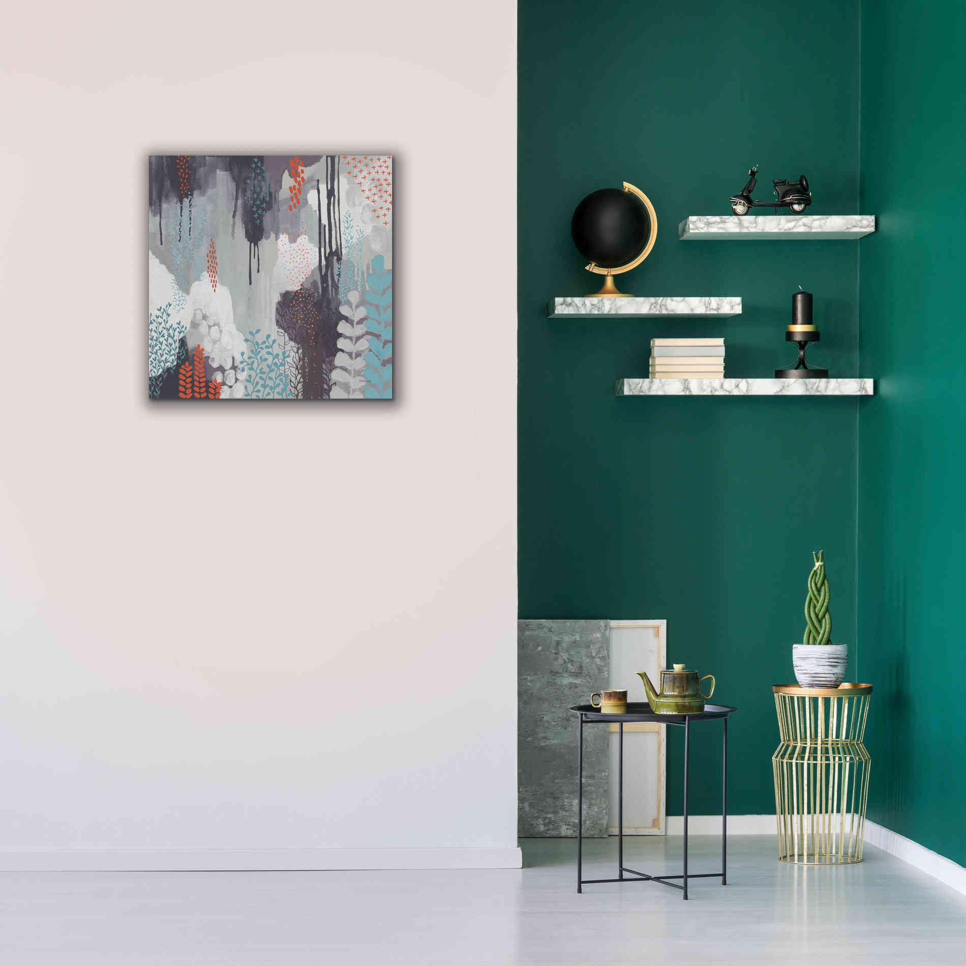 'Gray Forest I' by Kathy Ferguson, Canvas Wall Art,26 x 26