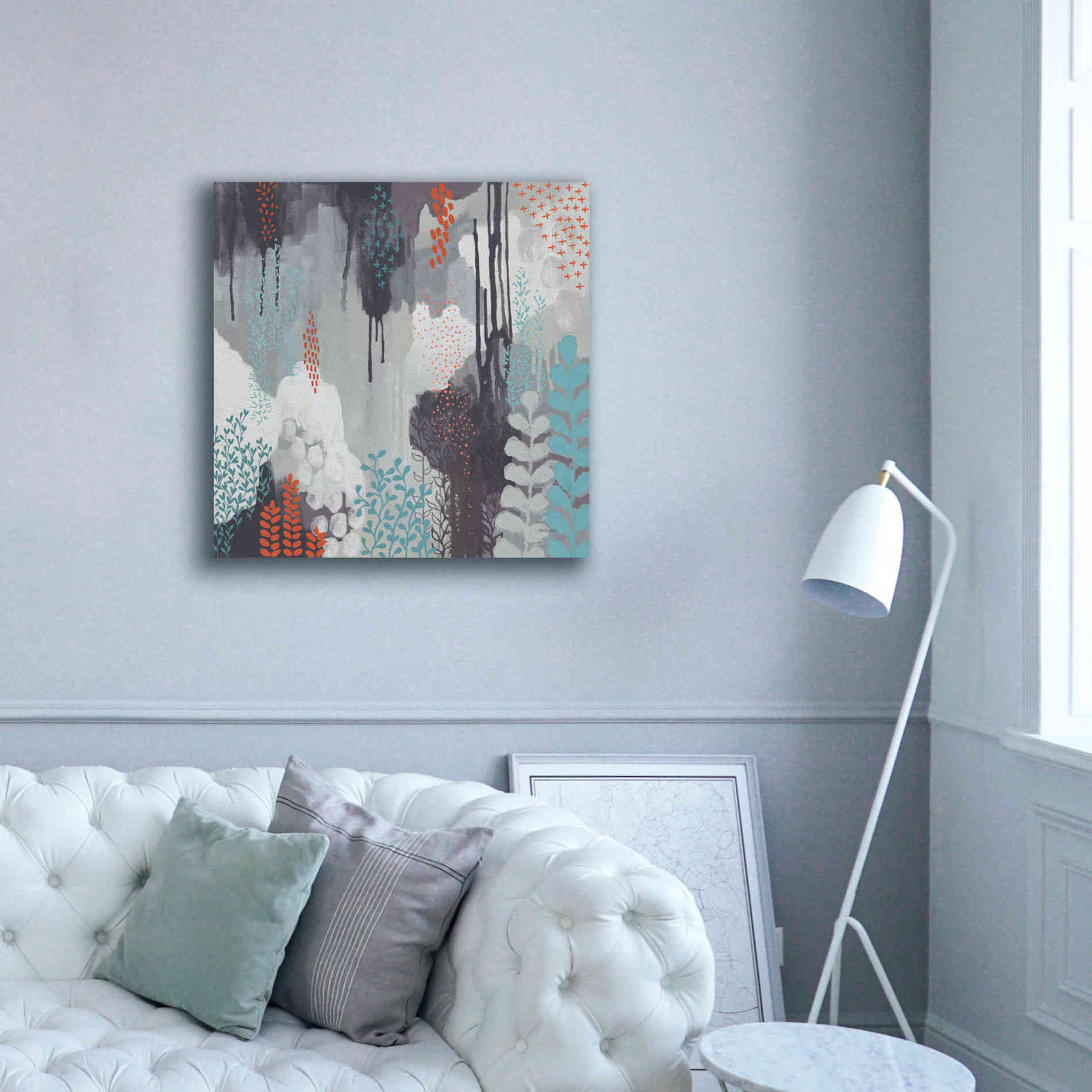 'Gray Forest I' by Kathy Ferguson, Canvas Wall Art,37 x 37
