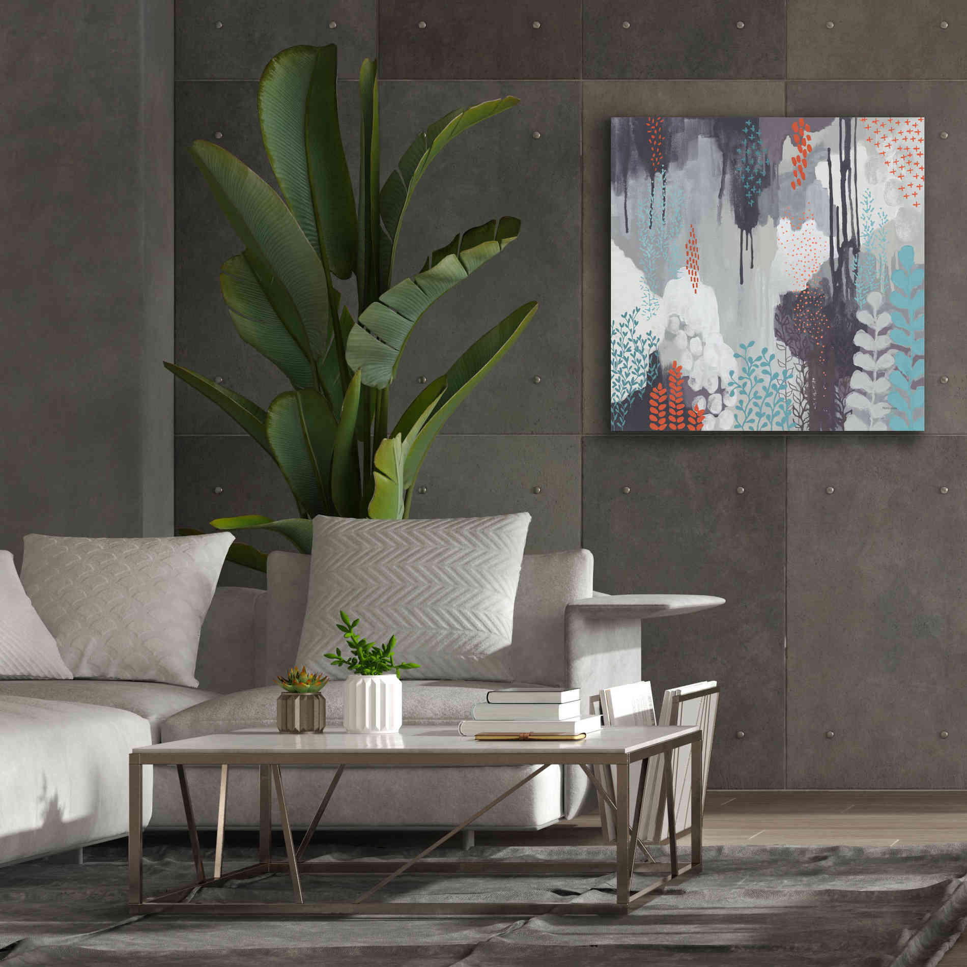 'Gray Forest I' by Kathy Ferguson, Canvas Wall Art,37 x 37