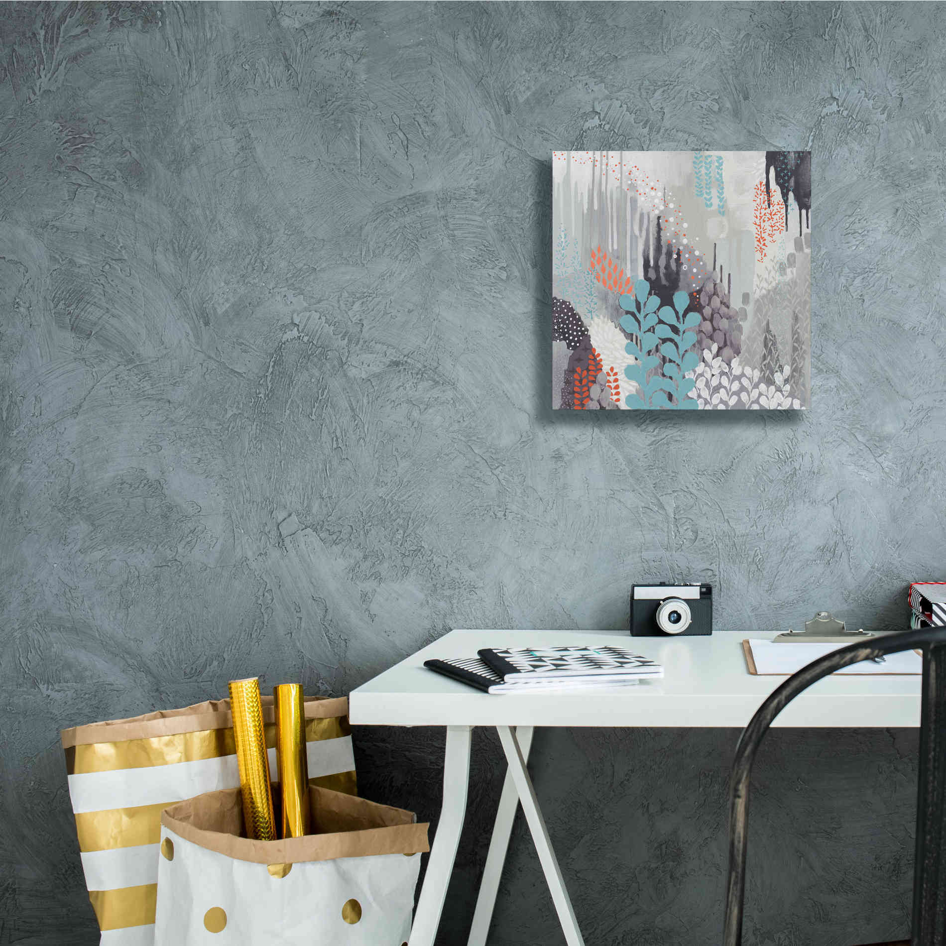 'Gray Forest II' by Kathy Ferguson, Canvas Wall Art,12 x 12