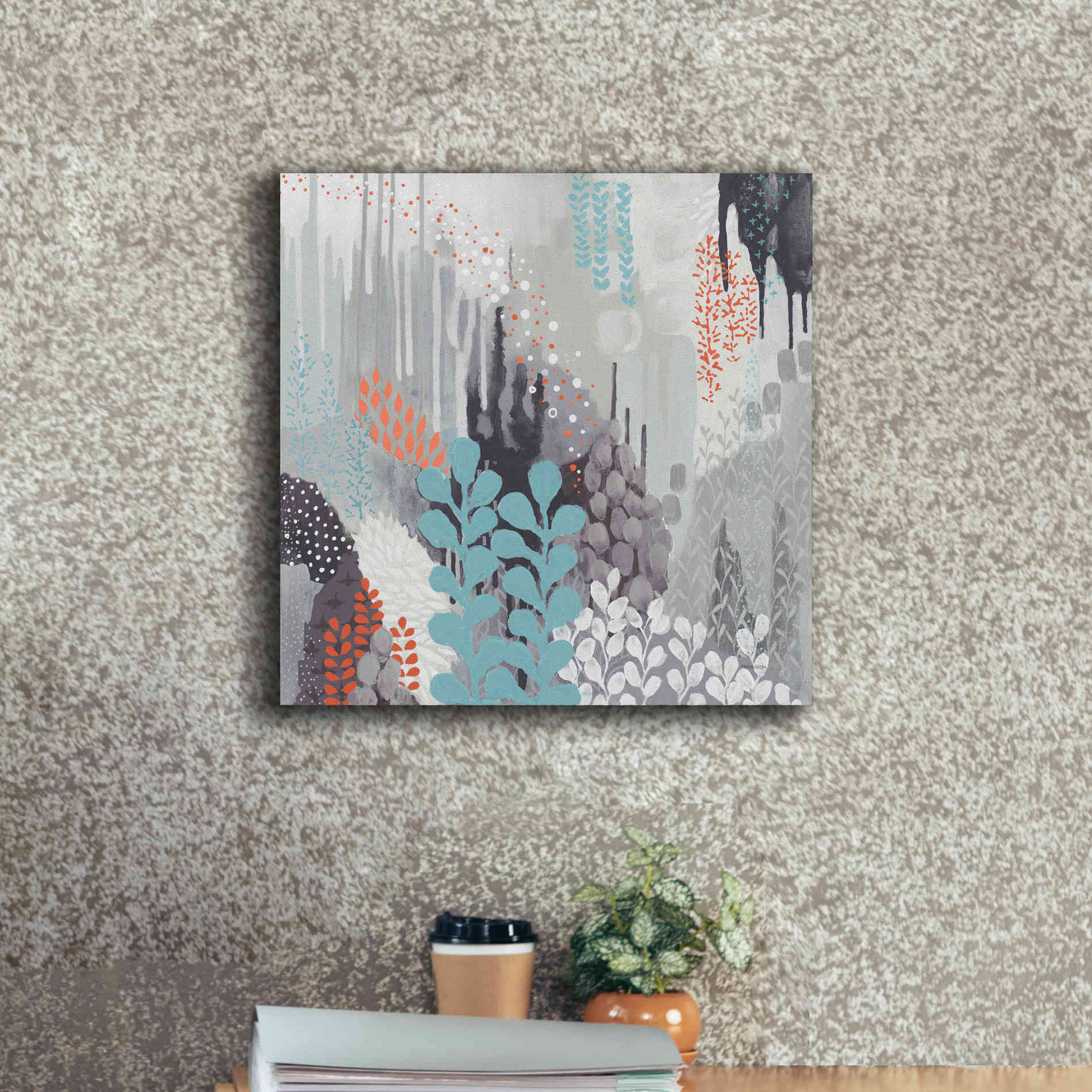 'Gray Forest II' by Kathy Ferguson, Canvas Wall Art,18 x 18