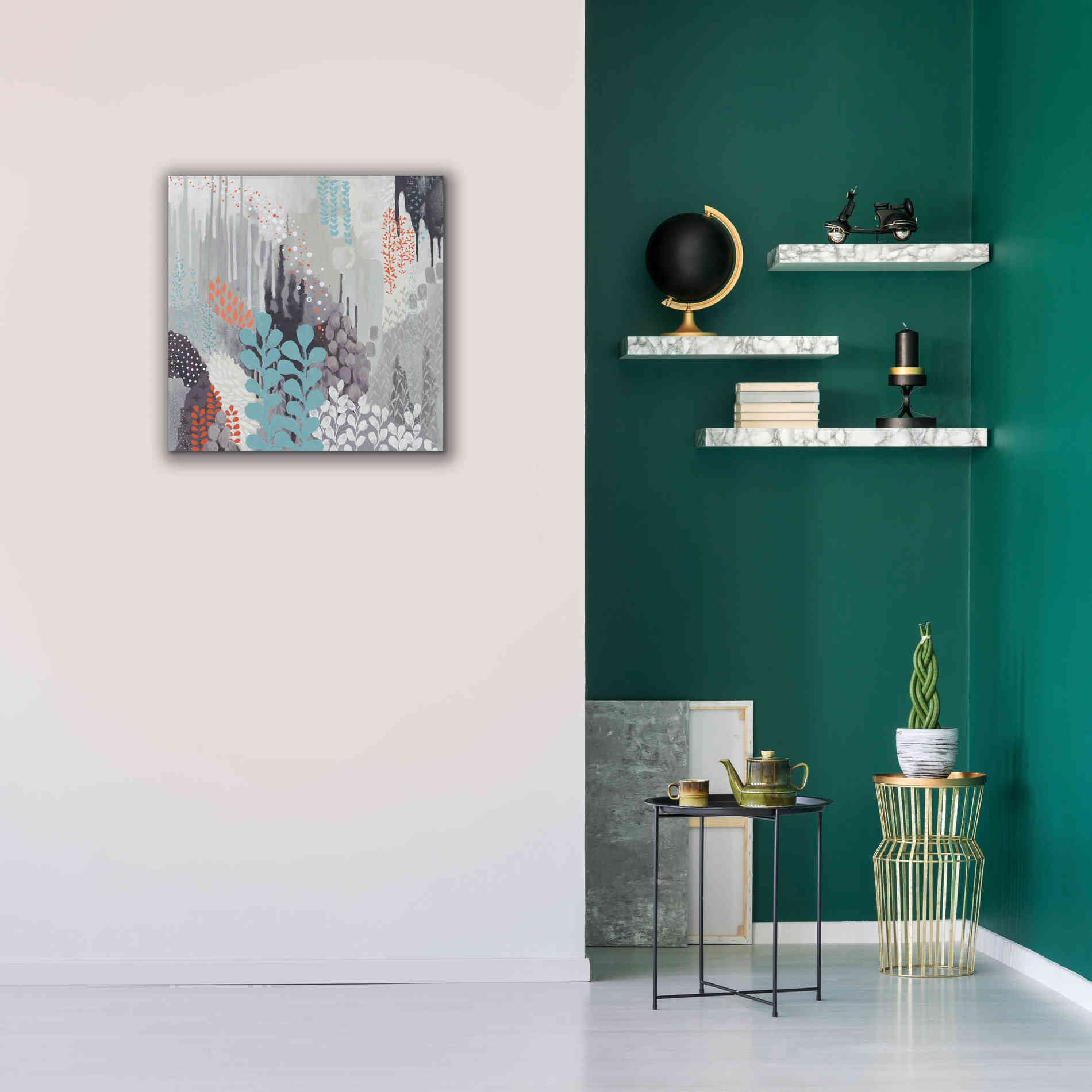 'Gray Forest II' by Kathy Ferguson, Canvas Wall Art,26 x 26