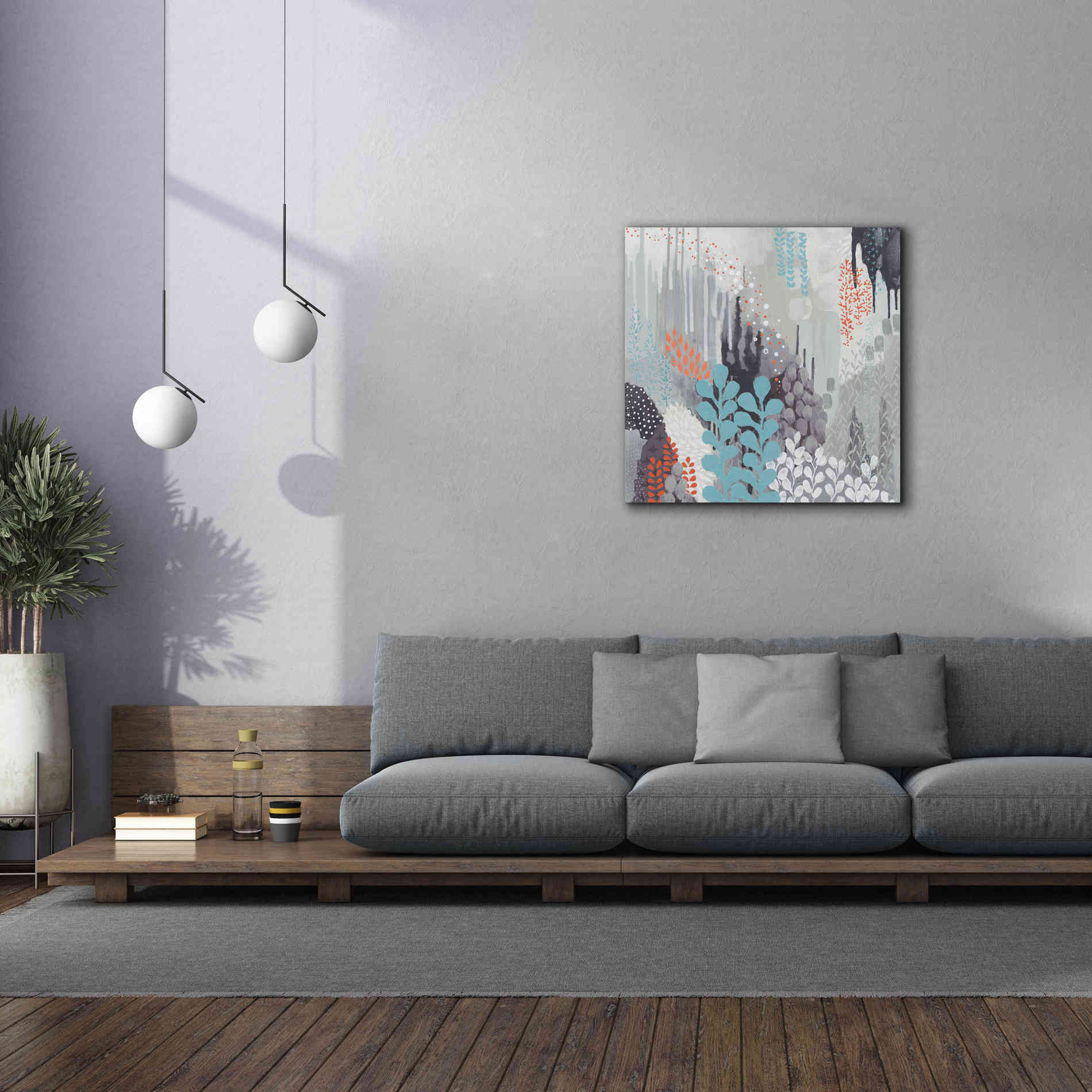 'Gray Forest II' by Kathy Ferguson, Canvas Wall Art,37 x 37