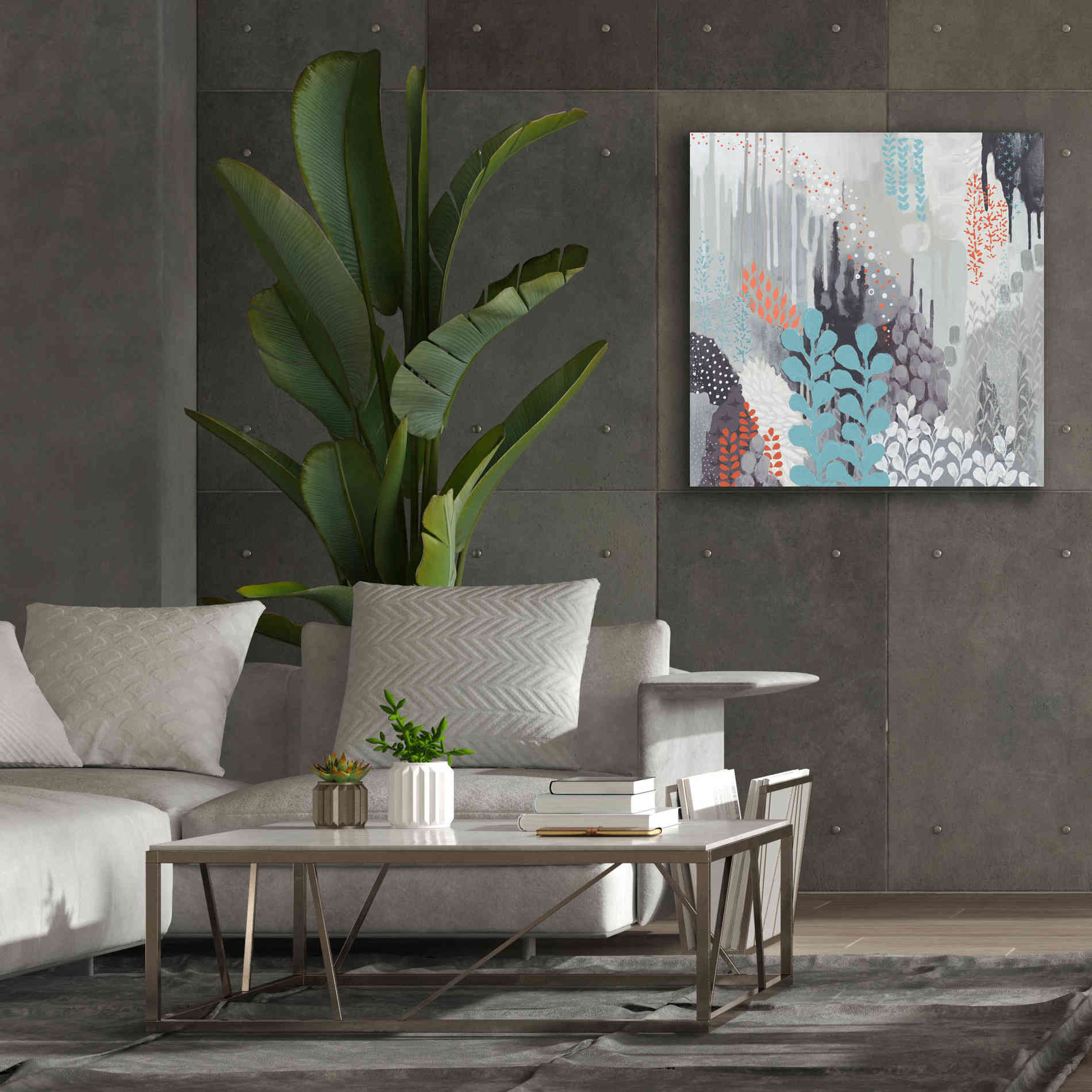 'Gray Forest II' by Kathy Ferguson, Canvas Wall Art,37 x 37