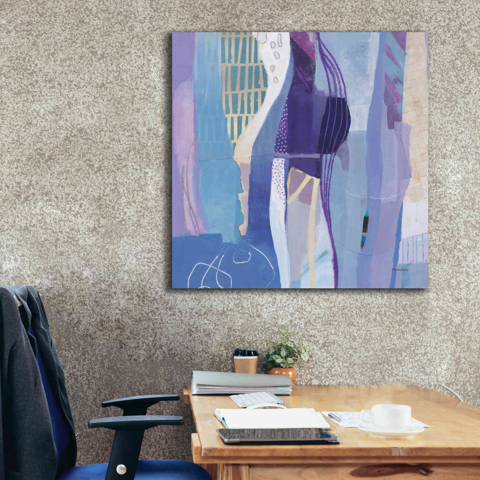 'Abstract Layers I' by Kathy Ferguson, Canvas Wall Art,37 x 37