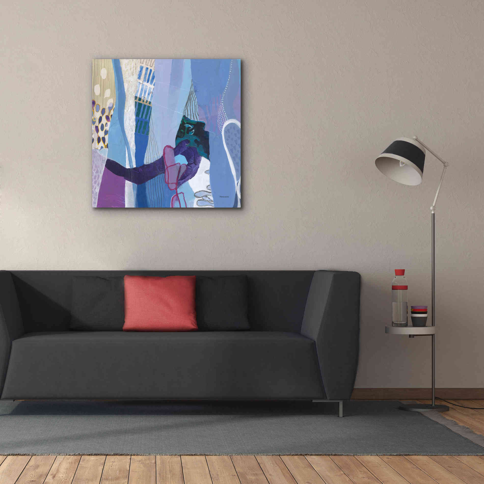 'Periwinkle' by Kathy Ferguson, Canvas Wall Art,37 x 37