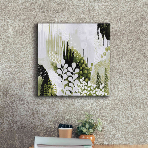Image of 'BW Forest II with Green' by Kathy Ferguson, Canvas Wall Art,18 x 18