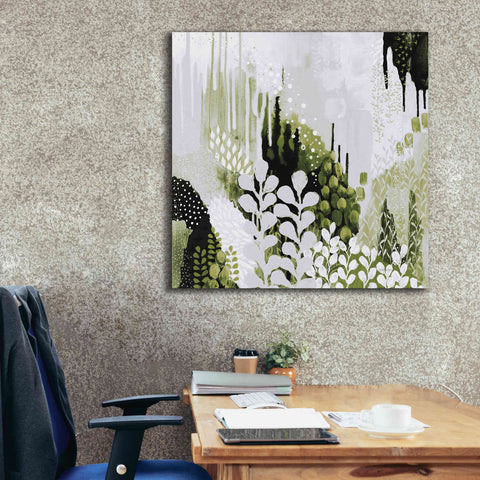 Image of 'BW Forest II with Green' by Kathy Ferguson, Canvas Wall Art,37 x 37