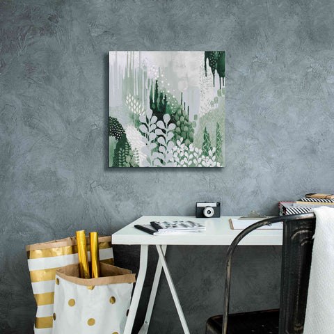 Image of 'Light Green Forest II' by Kathy Ferguson, Canvas Wall Art,18 x 18