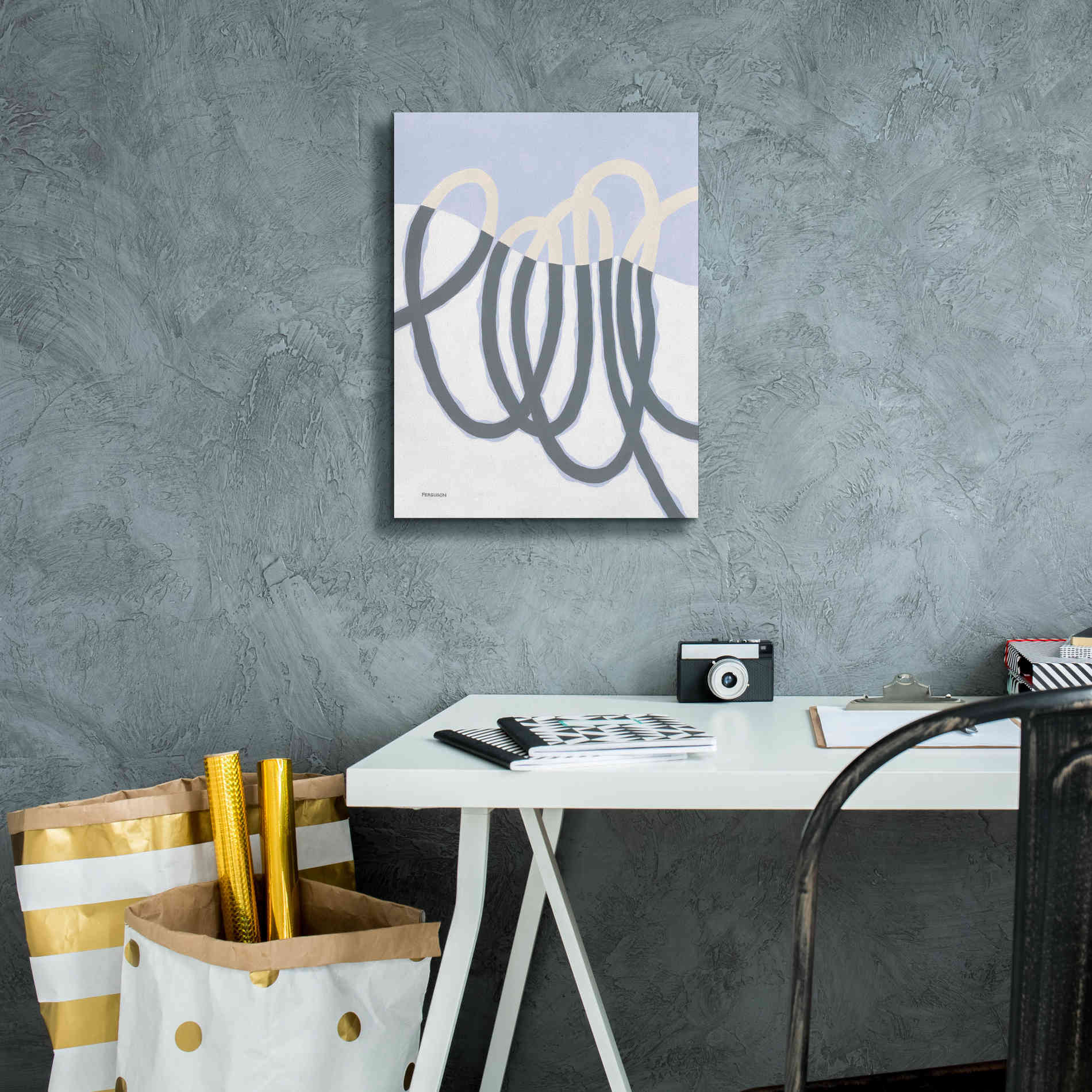 'Loops I' by Kathy Ferguson, Canvas Wall Art,12 x 16