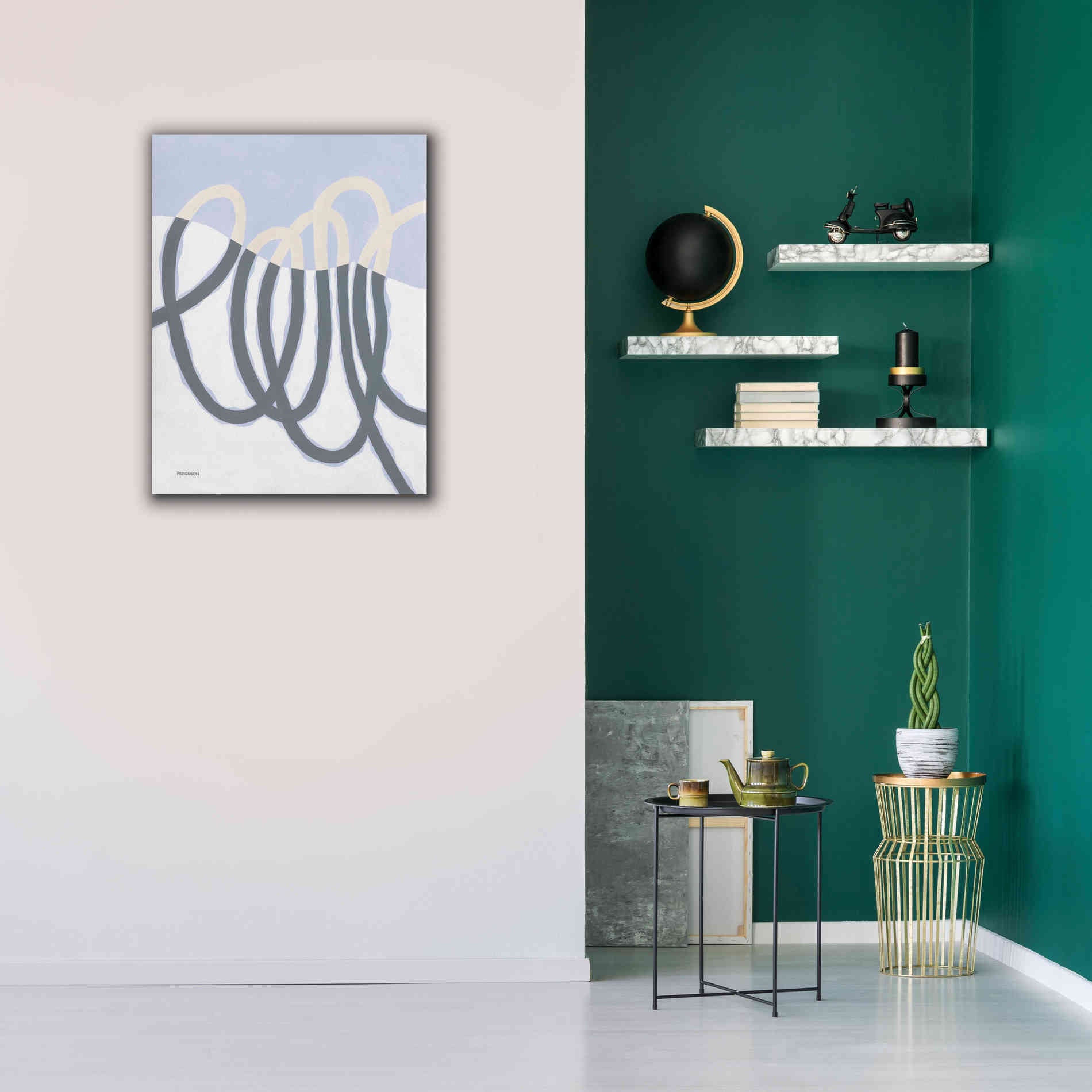'Loops I' by Kathy Ferguson, Canvas Wall Art,26 x 34