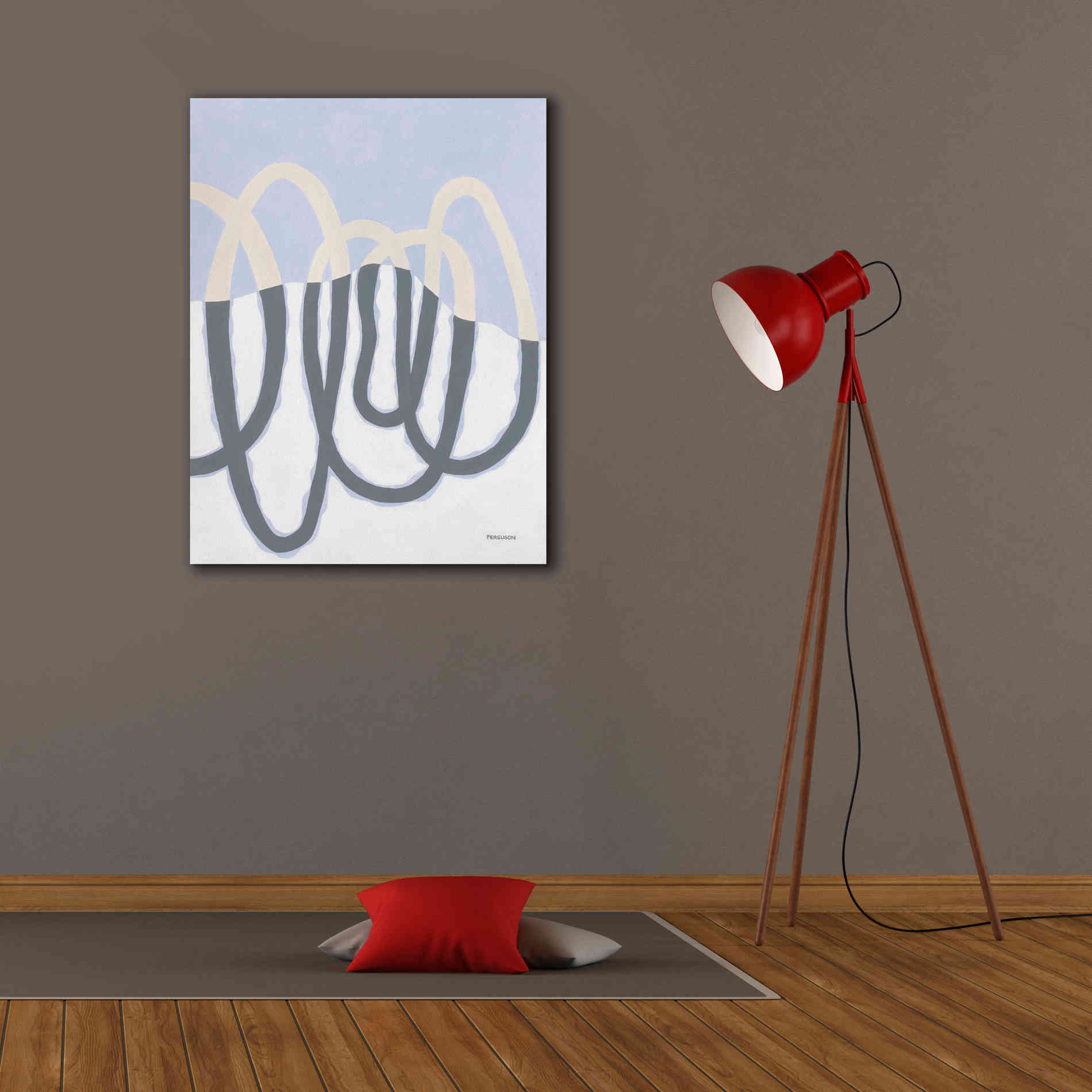 'Loops II' by Kathy Ferguson, Canvas Wall Art,26 x 34