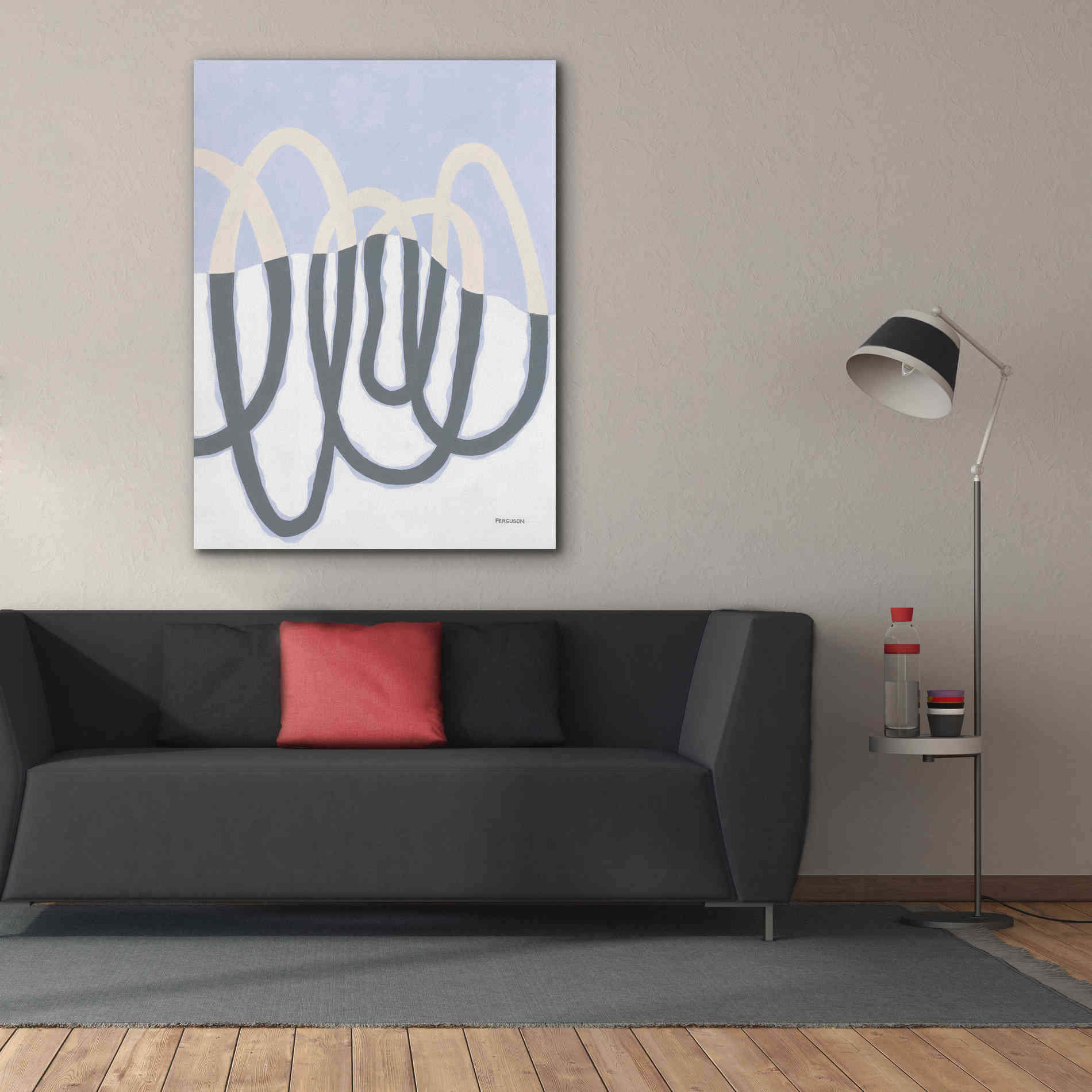 'Loops II' by Kathy Ferguson, Canvas Wall Art,40 x 54