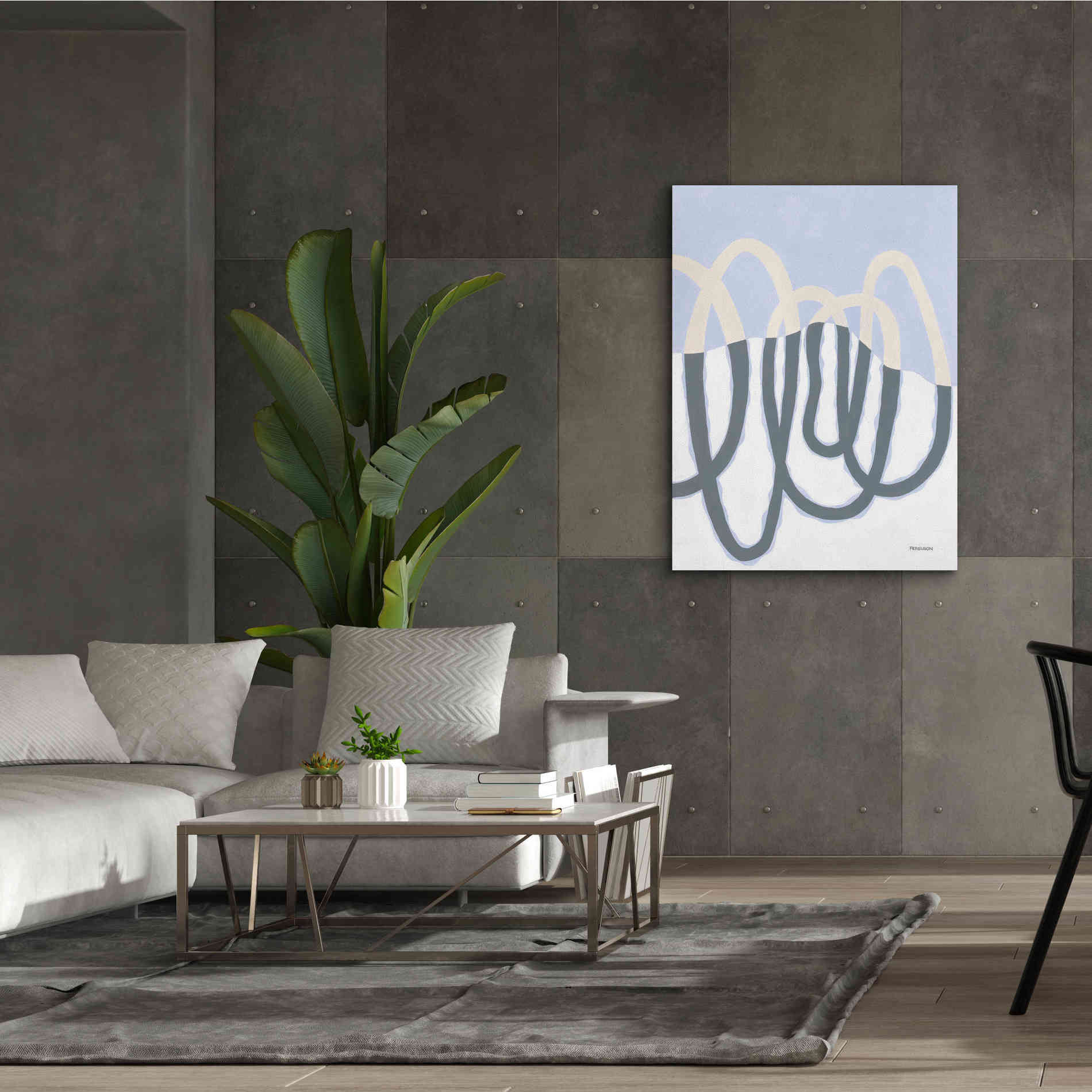 'Loops II' by Kathy Ferguson, Canvas Wall Art,40 x 54