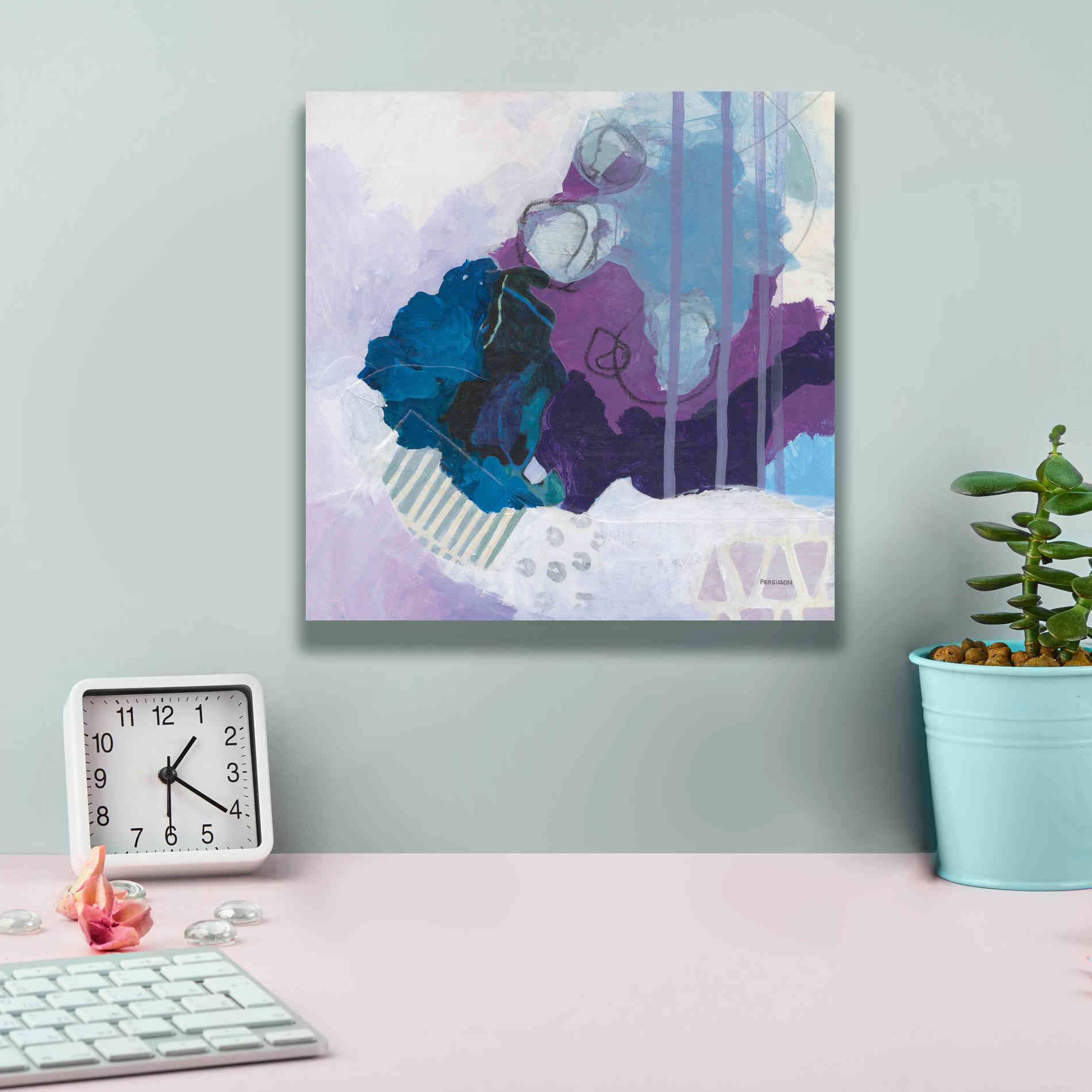 'Amethyst' by Kathy Ferguson, Canvas Wall Art,12 x 12