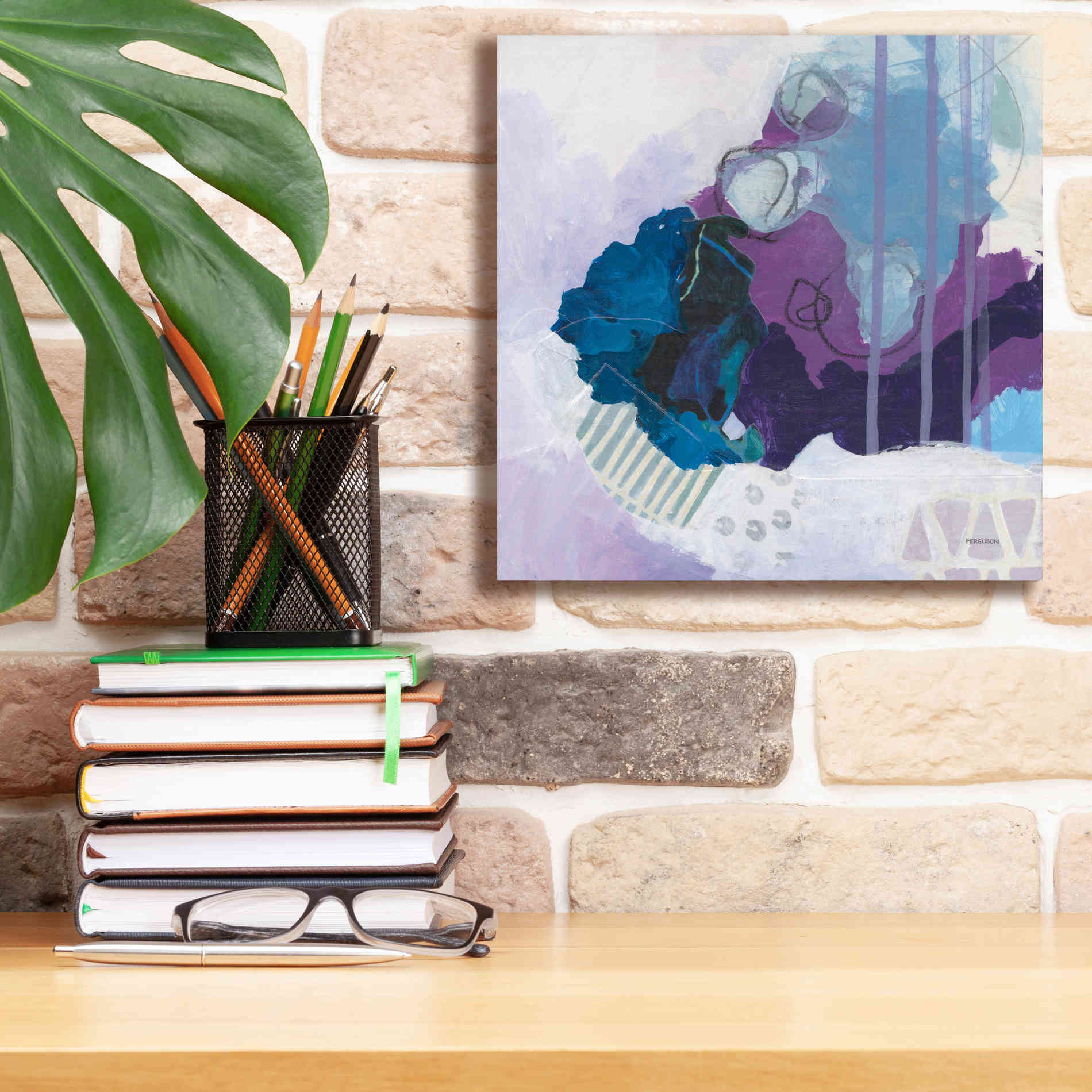 'Amethyst' by Kathy Ferguson, Canvas Wall Art,12 x 12
