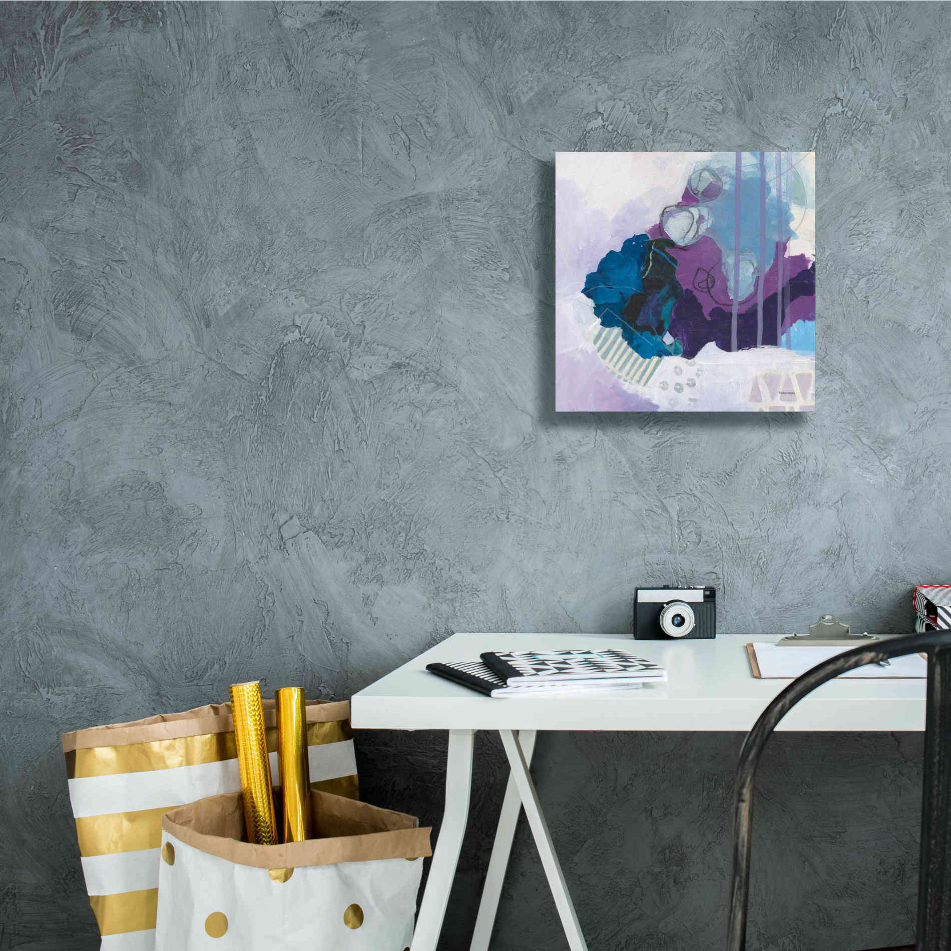 'Amethyst' by Kathy Ferguson, Canvas Wall Art,12 x 12