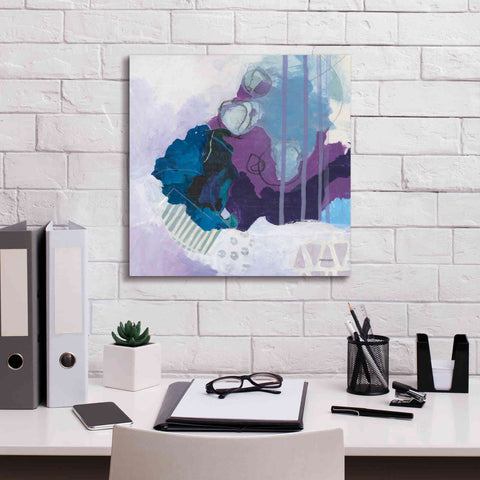 Image of 'Amethyst' by Kathy Ferguson, Canvas Wall Art,18 x 18