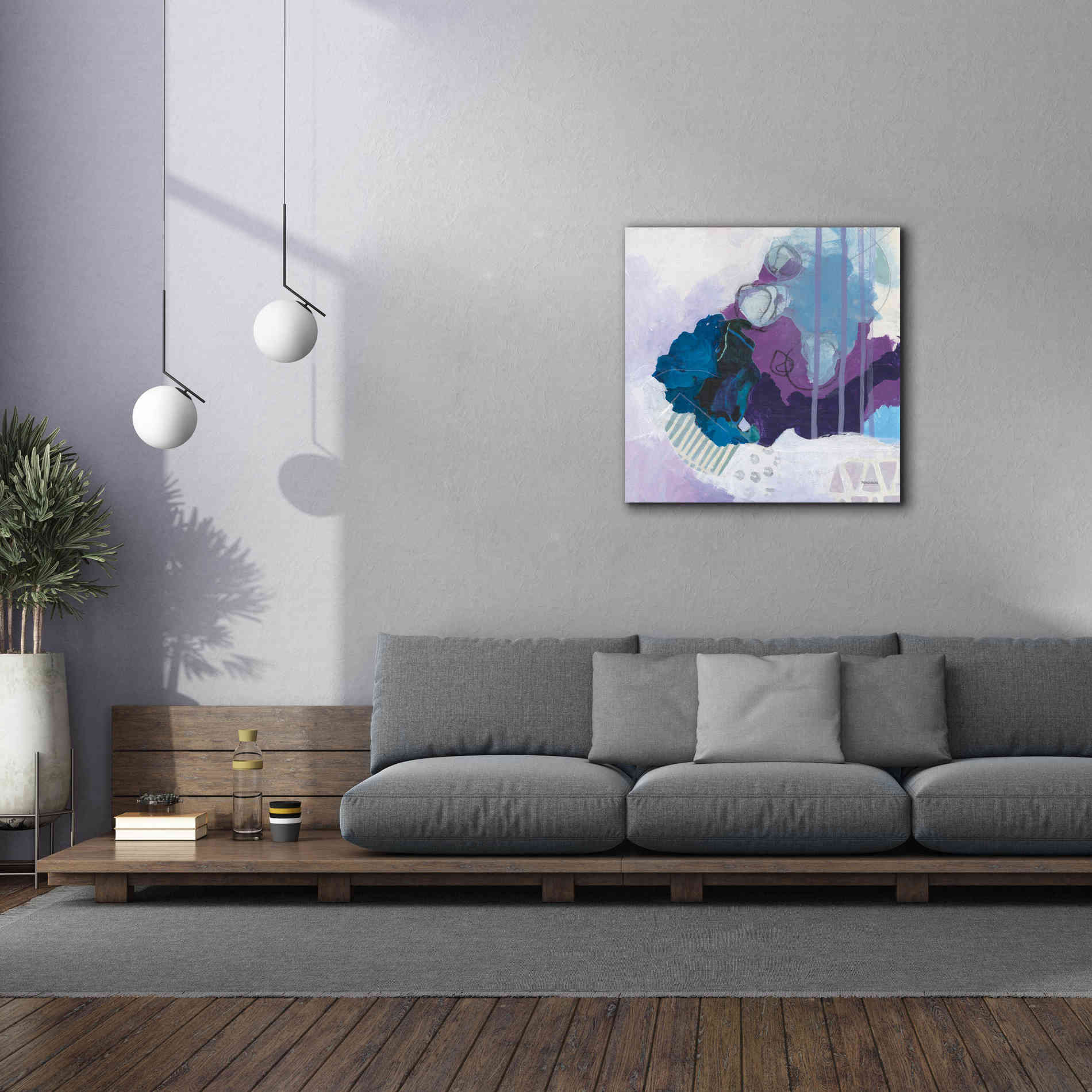 'Amethyst' by Kathy Ferguson, Canvas Wall Art,37 x 37