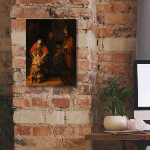 Image of 'The Return of the Prodigal Son' by Rembrandt, Canvas Wall Art,12 x 16