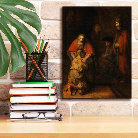 Image of 'The Return of the Prodigal Son' by Rembrandt, Canvas Wall Art,12 x 16