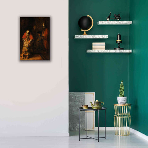 Image of 'The Return of the Prodigal Son' by Rembrandt, Canvas Wall Art,18 x 26