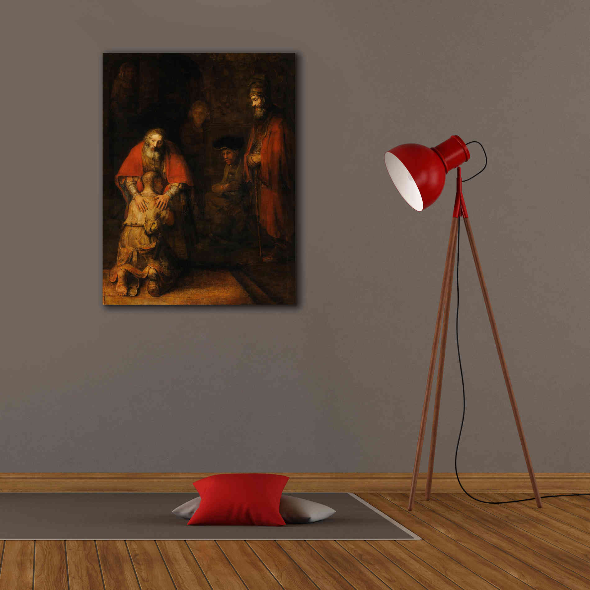 'The Return of the Prodigal Son' by Rembrandt, Canvas Wall Art,26 x 34