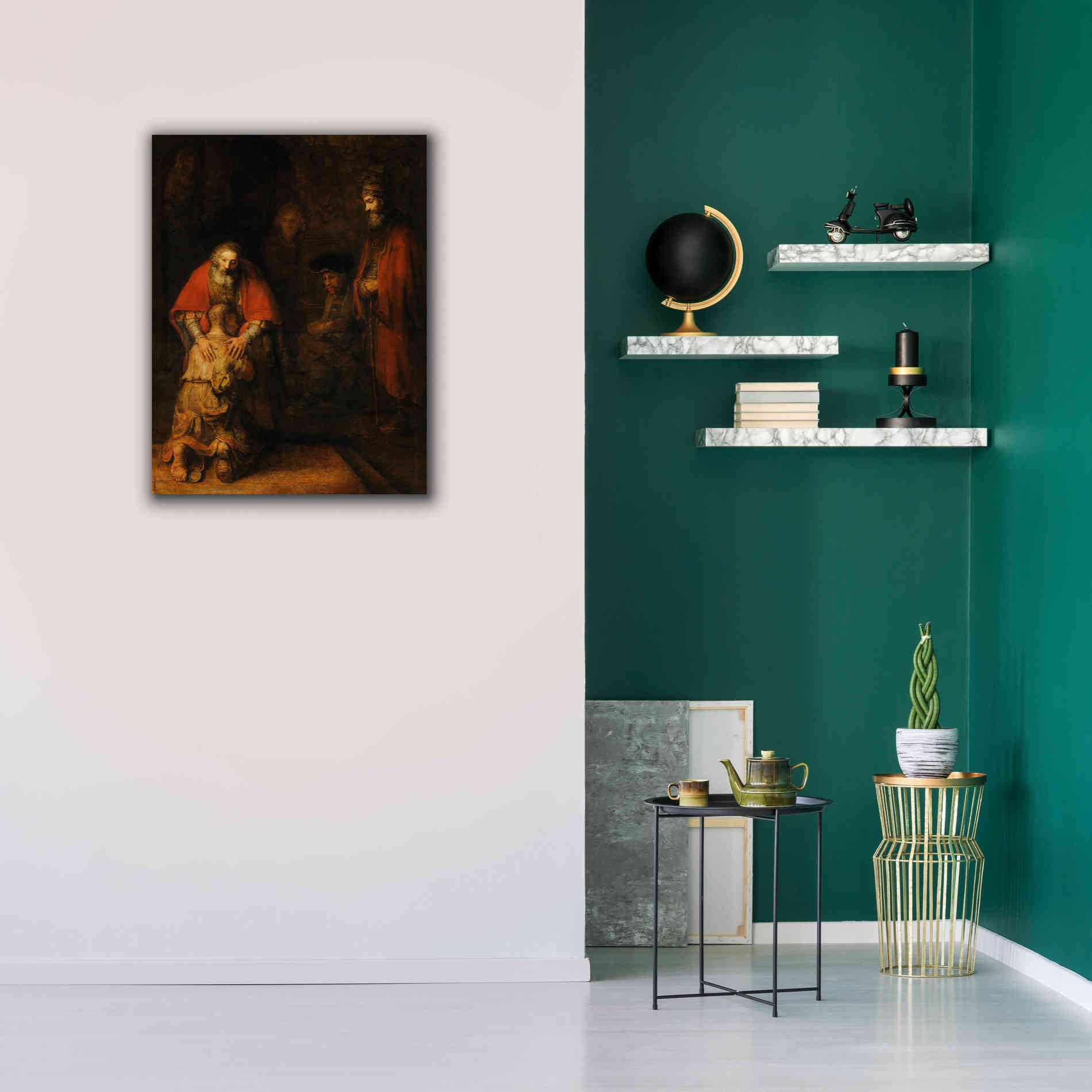 'The Return of the Prodigal Son' by Rembrandt, Canvas Wall Art,26 x 34