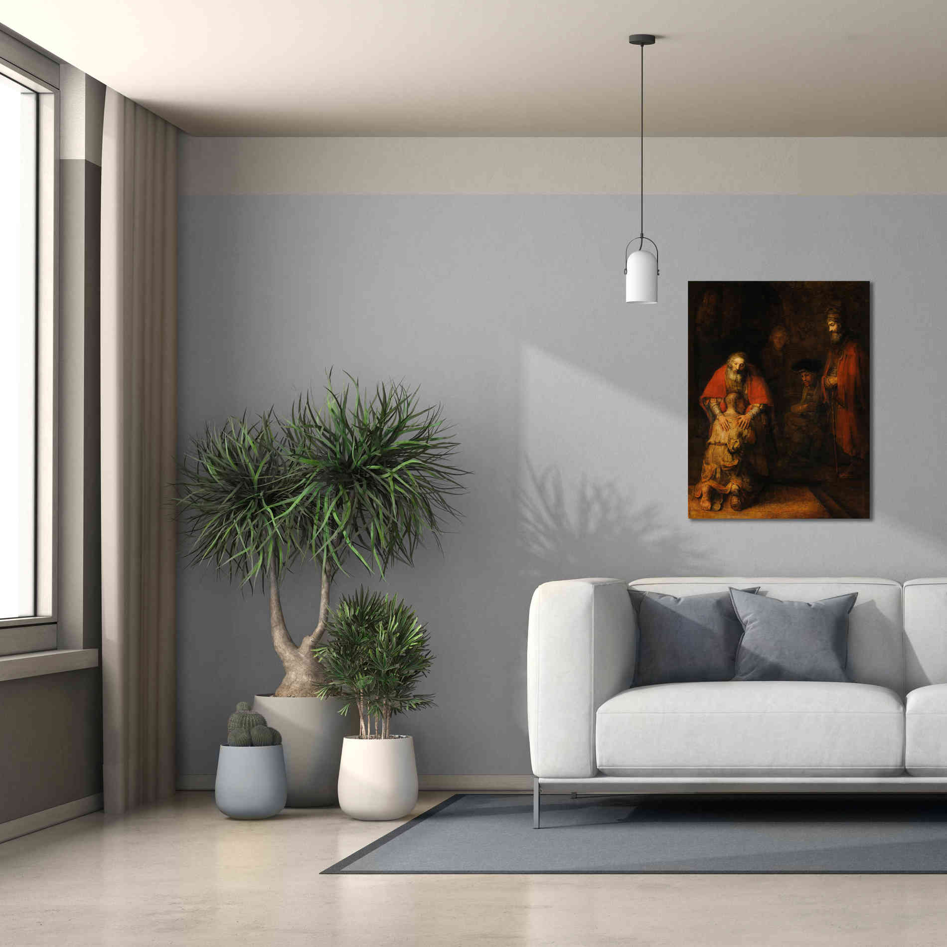 'The Return of the Prodigal Son' by Rembrandt, Canvas Wall Art,26 x 34