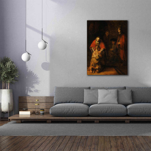 Image of 'The Return of the Prodigal Son' by Rembrandt, Canvas Wall Art,40 x 54