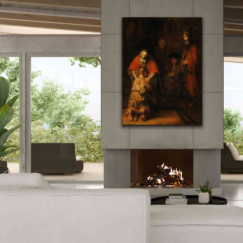 Image of 'The Return of the Prodigal Son' by Rembrandt, Canvas Wall Art,40 x 54