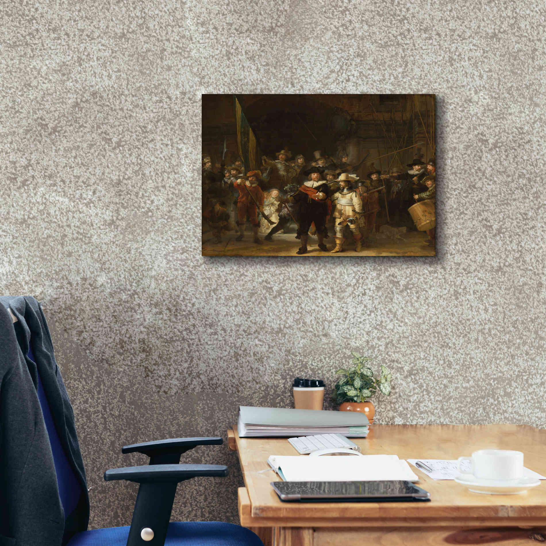 'The Night Watch' by Rembrandt, Canvas Wall Art,24 x 20