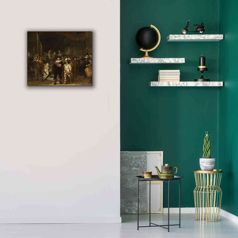 Image of 'The Night Watch' by Rembrandt, Canvas Wall Art,24 x 20