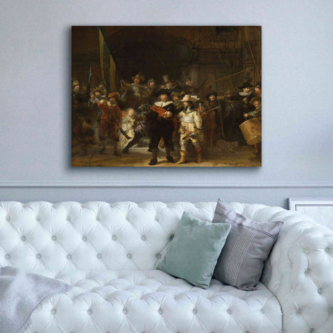 Image of 'The Night Watch' by Rembrandt, Canvas Wall Art,54 x 40