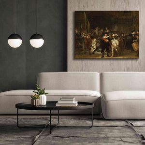 'The Night Watch' by Rembrandt, Canvas Wall Art,54 x 40
