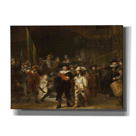 'The Night Watch' by Rembrandt, Canvas Wall Art