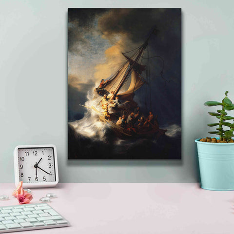 Image of 'The Storm on the Sea of Galilee' by Rembrandt, Canvas Wall Art,12 x 16