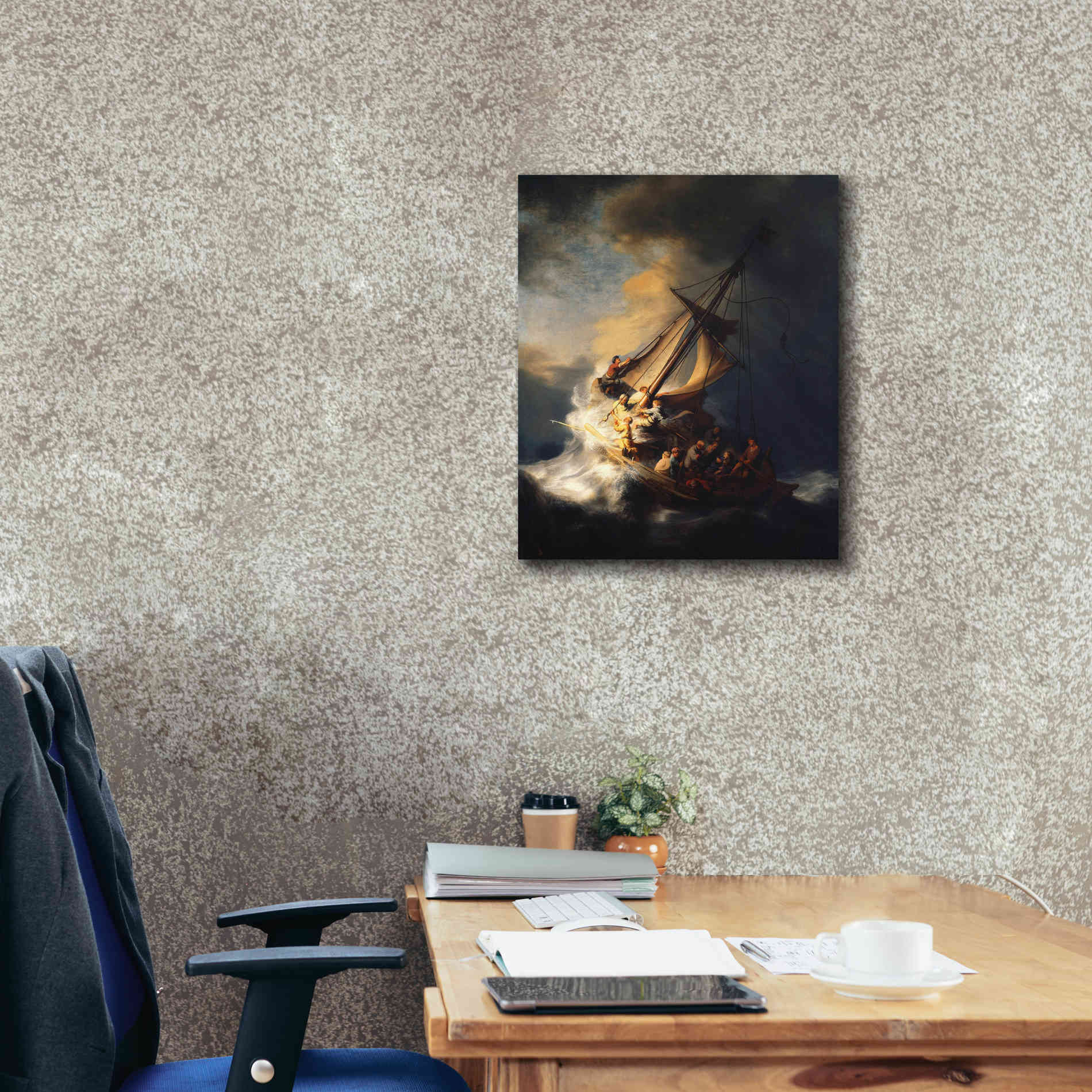 'The Storm on the Sea of Galilee' by Rembrandt, Canvas Wall Art,20 x 24
