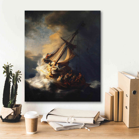 Image of 'The Storm on the Sea of Galilee' by Rembrandt, Canvas Wall Art,20 x 24