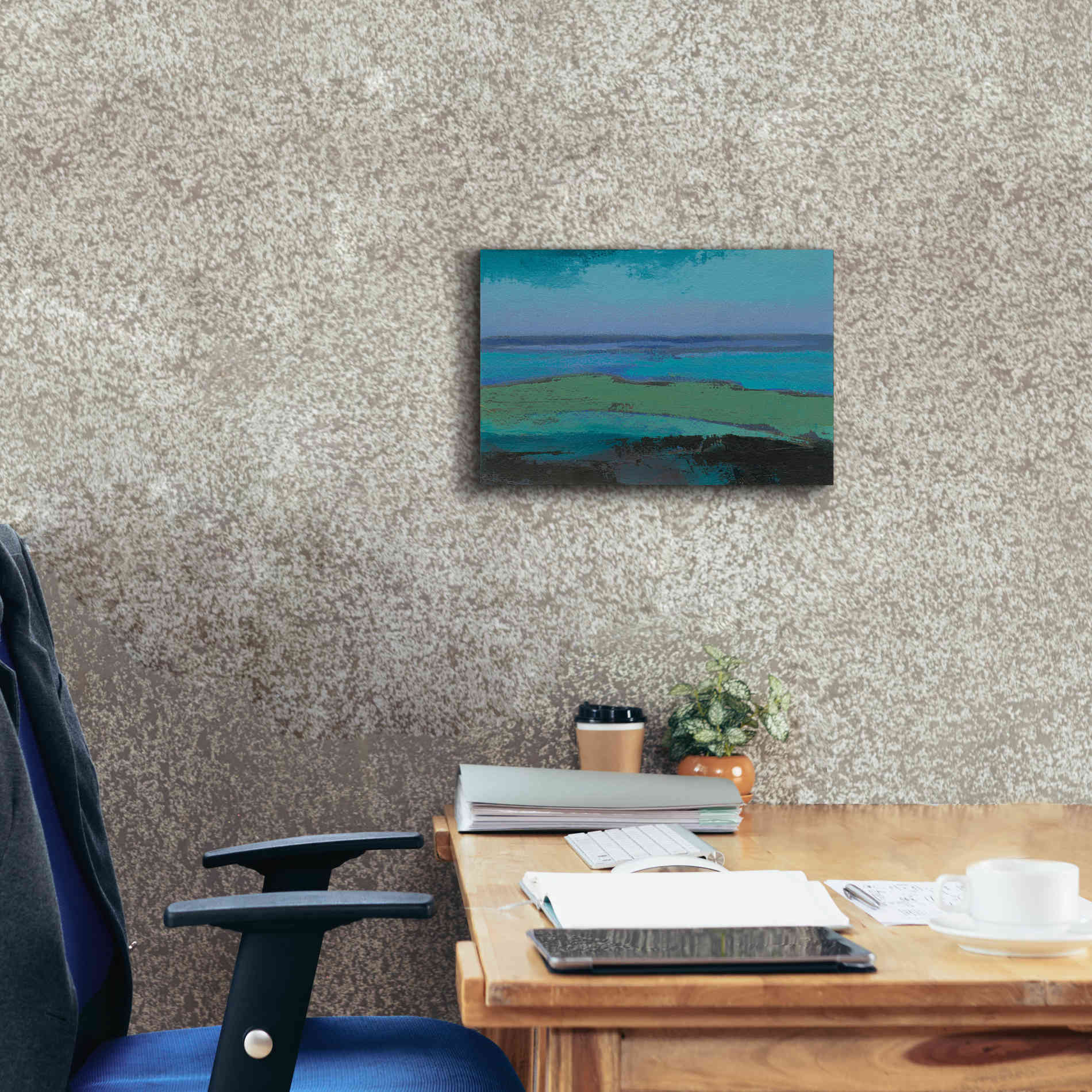 'Low Tide Killala' by Grainne Dowling, Canvas Wall Art,18 x 12