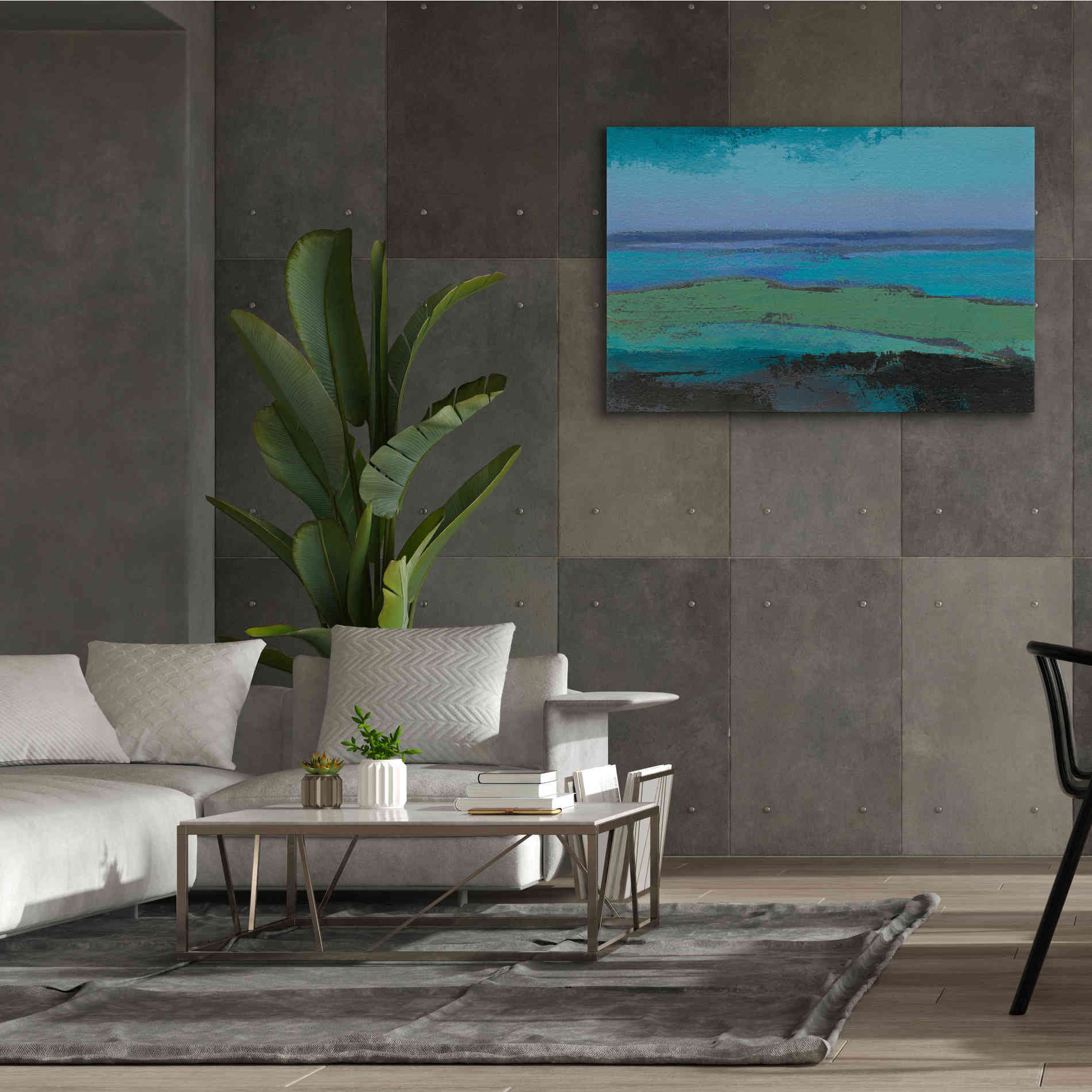 'Low Tide Killala' by Grainne Dowling, Canvas Wall Art,60 x 40