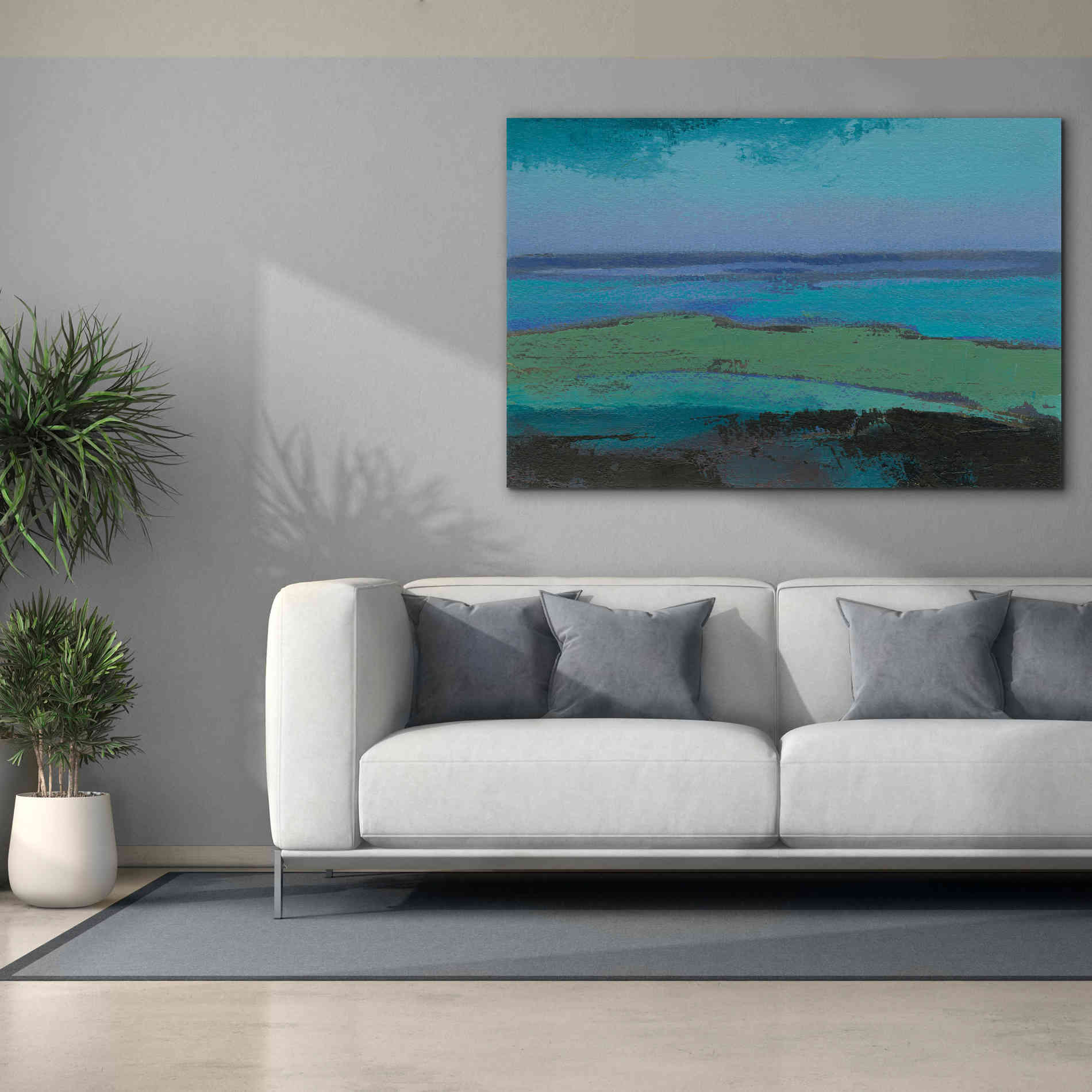 'Low Tide Killala' by Grainne Dowling, Canvas Wall Art,60 x 40