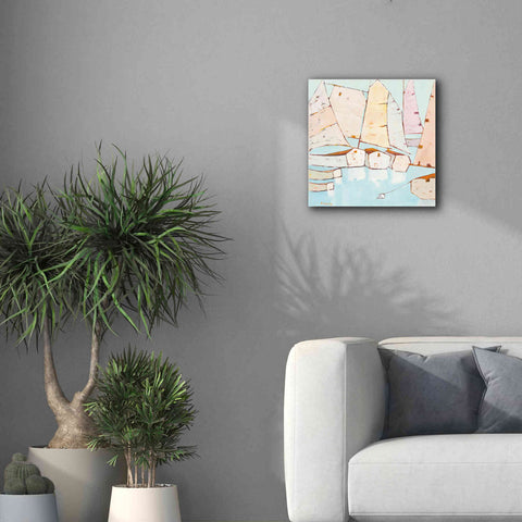 Image of 'Moored' by Phyllis Adams, Canvas Wall Art,18 x 18