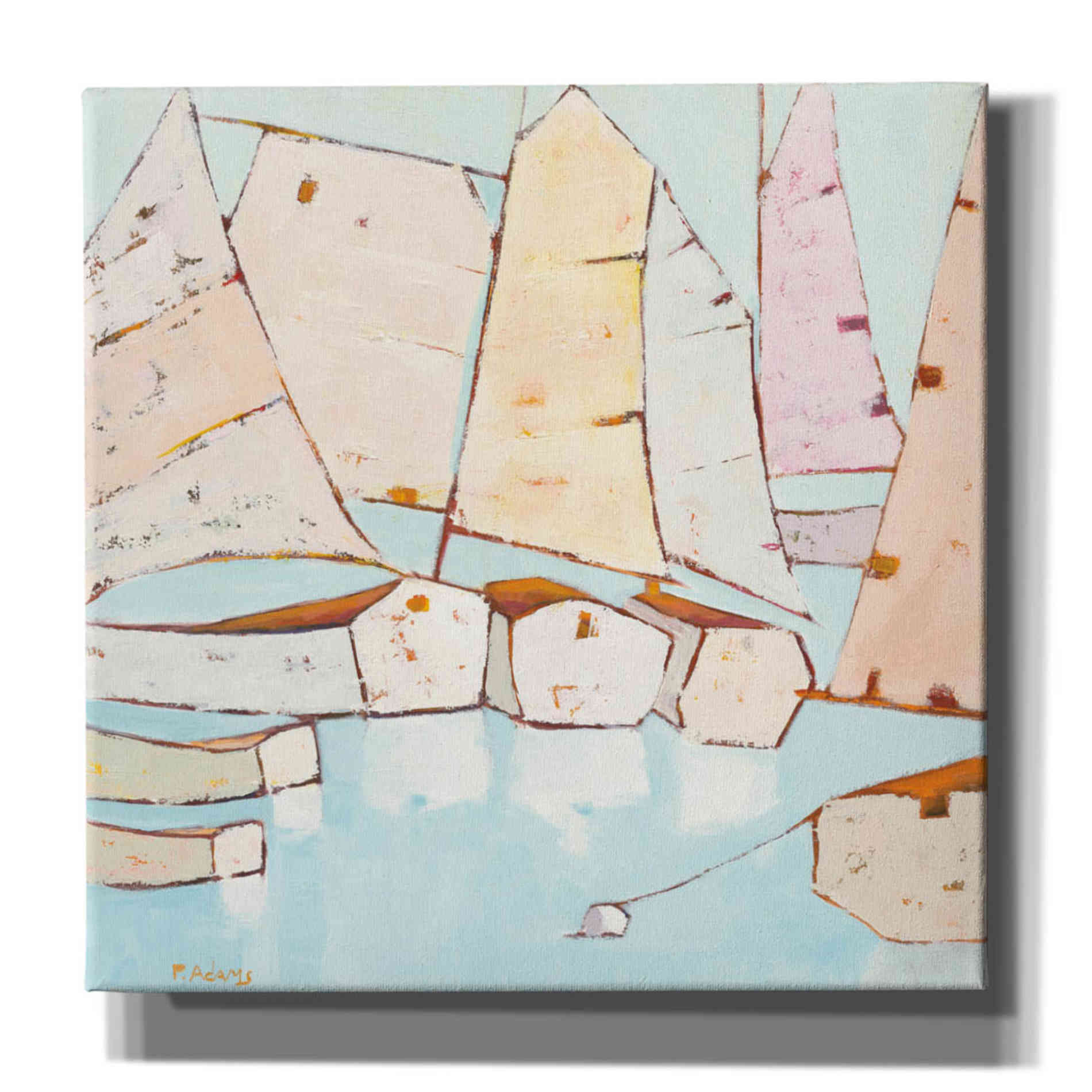 'Moored' by Phyllis Adams, Canvas Wall Art