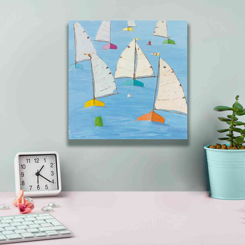 Image of 'Regatta V' by Phyllis Adams, Canvas Wall Art,12 x 12