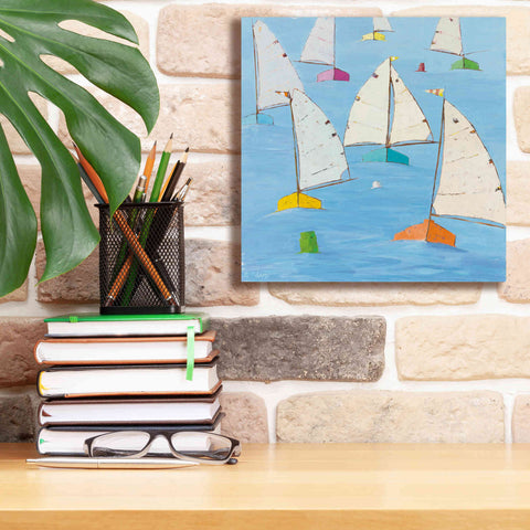Image of 'Regatta V' by Phyllis Adams, Canvas Wall Art,12 x 12