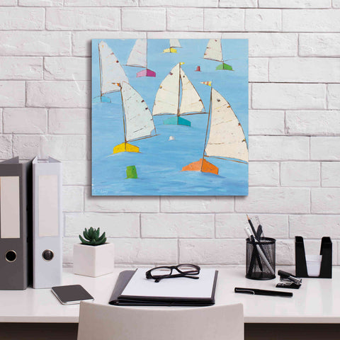 Image of 'Regatta V' by Phyllis Adams, Canvas Wall Art,18 x 18