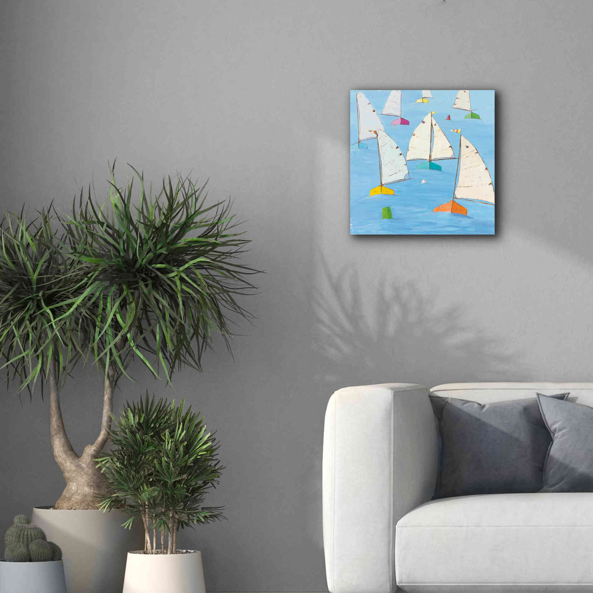 'Regatta V' by Phyllis Adams, Canvas Wall Art,18 x 18