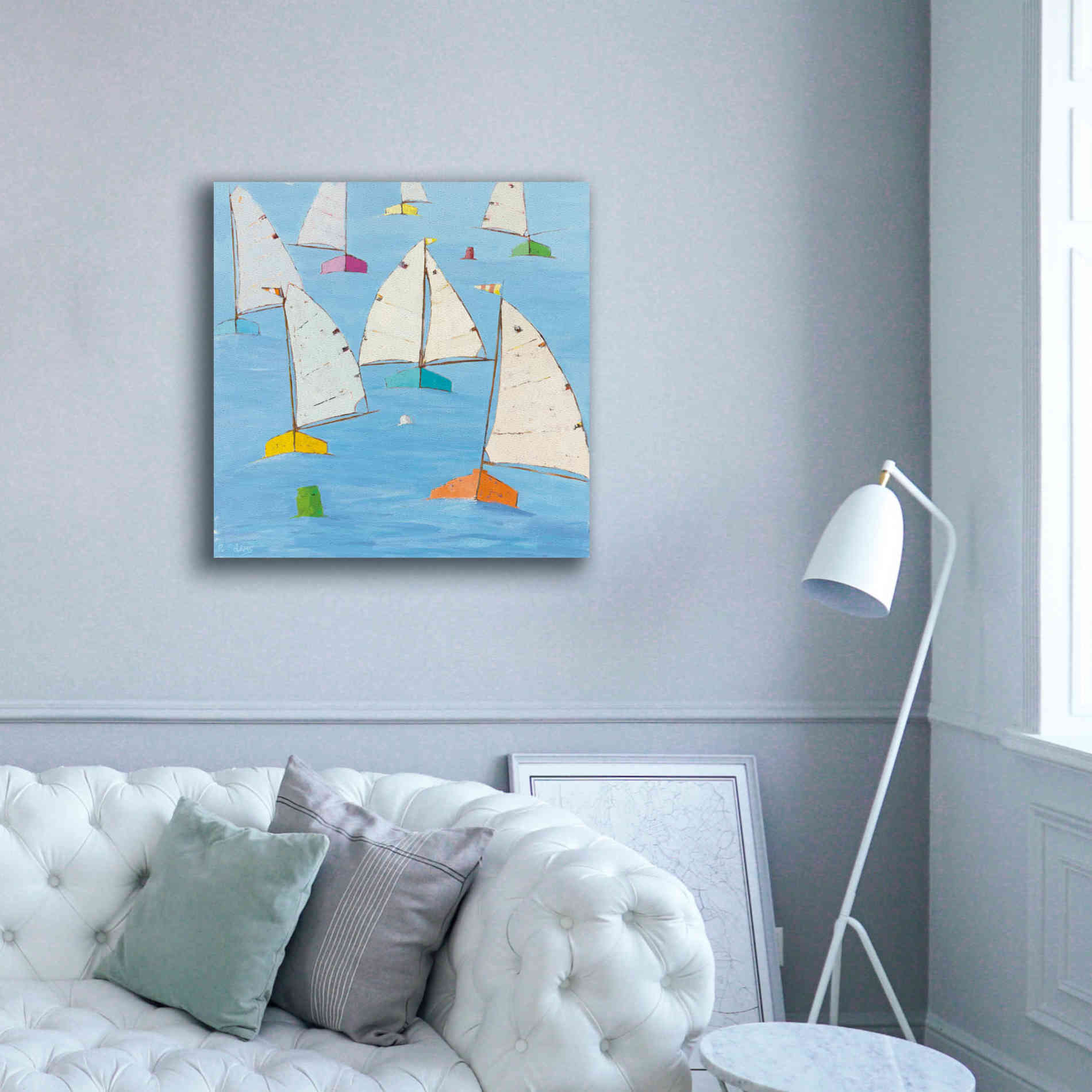 'Regatta V' by Phyllis Adams, Canvas Wall Art,37 x 37